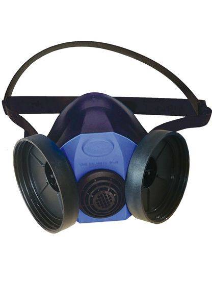 Demi-masque respiratoire en silicone - Modèle pour 2 filtres - Singer