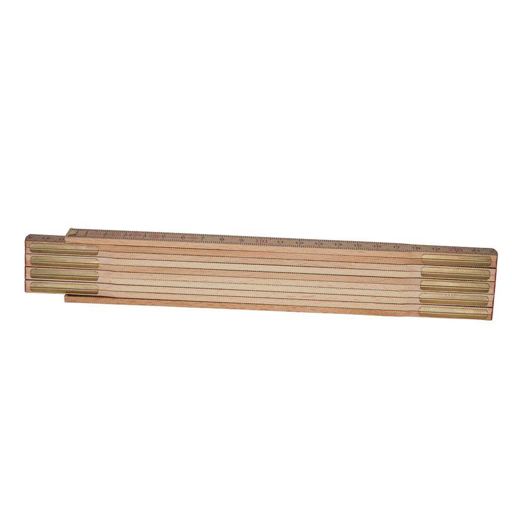 Mesure pliante en bois - Longueur 2 m - Marque Stanley