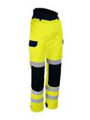 Pantalon haute visibilité - Coton Polyester 280 g/m2 - jaune marine - XL