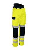 Pantalon haute visibilit - Coton Polyester 280 g/m2 - jaune marine - XL