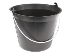 Seau Plastique Noir 11 Litres Anse 5,3 mm