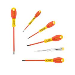 Jeu de 6 Tournevis Isolé 1000 V Stanley Fatmax avec Testeur