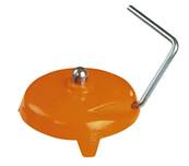 Crapaud avec dard - Socle pour mire - En fonte - Poids 2,6 Kg - Coloris orange