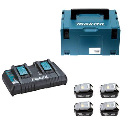 Pack énergie Makita 4 batteries 18 V 5 Ah