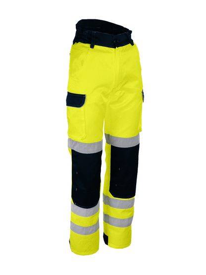 Pantalon  haute visibilité - Coton Polyester 280 g/m2 - jaune marine - XL