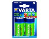 Piles rechargeables Varta Ready 2 use - D - HR20 - Le blister de 2