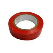 Ruban adhsif d'lectricien PVC - 10m x 15mm - rouge - Lot de 10 units