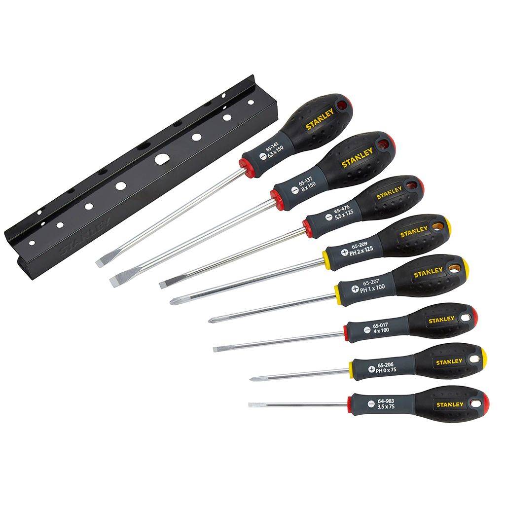 Tournevis Stanley Electricien et mécanicien Phillips  Jeu de 8 pièces Fatmax