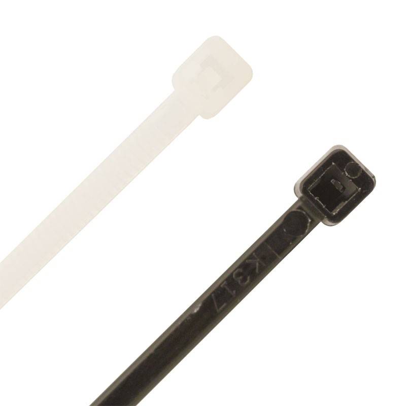 Collier de câblage noir Ø 3,6 mm , boîte de 100 pièces Longueur 150 mm