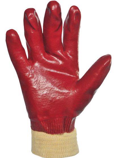 Gant PVC Lisse Simple enduction - Dos aéré Poignet tricot - Singer - Lot de 10