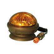 Gyrophare tournant  LED Ellipse - Prise allume cigare 10/30V - Aimant - Orange