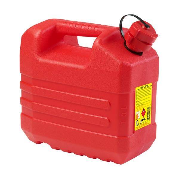 Jerrican pour hydrocarbures - Contenance 10 Litres - Coloris rouge