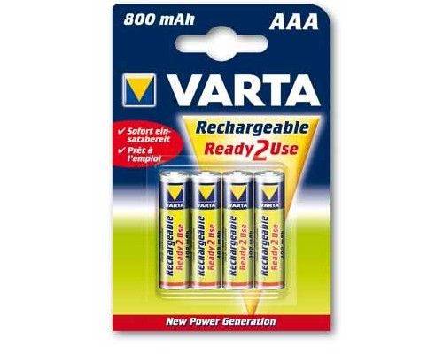 Piles rechargeables Varta Ready 2 use - AAA - HR03 - Le blister de 4