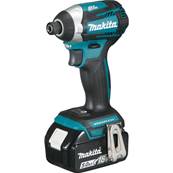 Visseuse  chocs 18V - 3800cps/mn - 175 Nm - 1/4'' - 2 batt+coff.+charg. -Makita