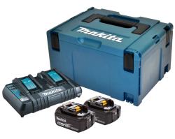 Pack Énergie Makita 18V 4Ah - 2 batteries + chargeur double