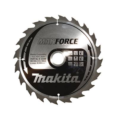 Lame Makita carbure MakForce B-32269 pour Scie circulaire pour bois - 235 x 30mm