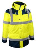 Parka de visualisation - jaune fluorescent / marine - S - Singer