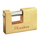 Cadenas en laiton rectangulaire Master Lock- Largeur 76 mm - Anse acier