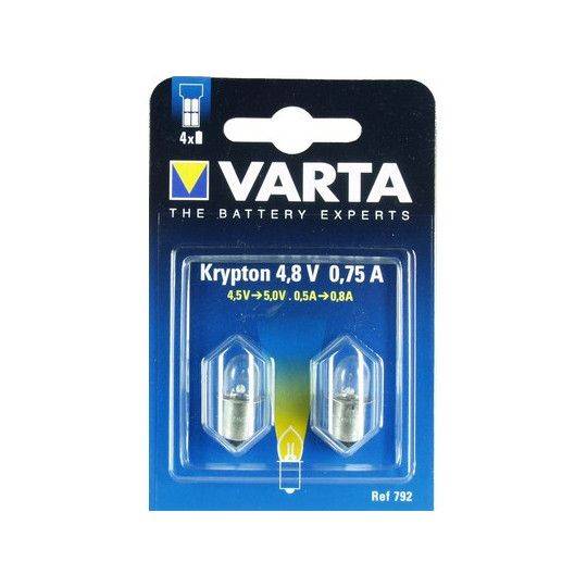 Ampoule Krypton Varta - 4,8V 0,75A - Le blister de 2