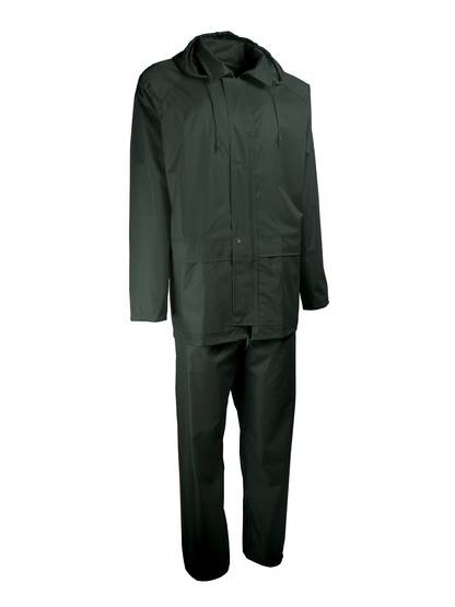 Veste et pantalon de pluie - Modèle souple - Coloris Vert - Taille M - Singer