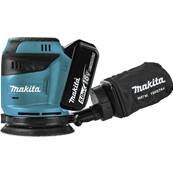 Ponceuse excentrique sans-fil Makita 18 V 125 mm - 2 batteries+coffret+chargeur