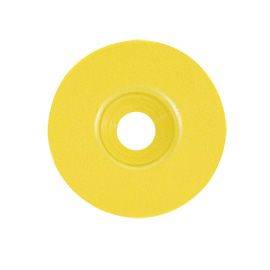 Rondelle pour pointe en acier zingué - 25 X 5 X 1mm - 100 pièces - jaune
