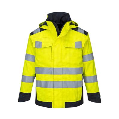 Veste de pluie Modaflame Multirisques MV70 Jaune/Marine - Taille L